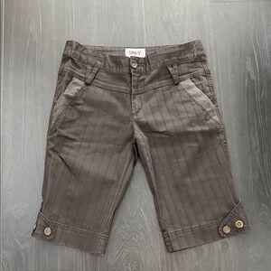 ONLY - Dark Grey Pinstripe Shorts